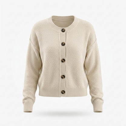 Allsaints Leather - Armin | Textured Button-Front Knit Cardigan Women