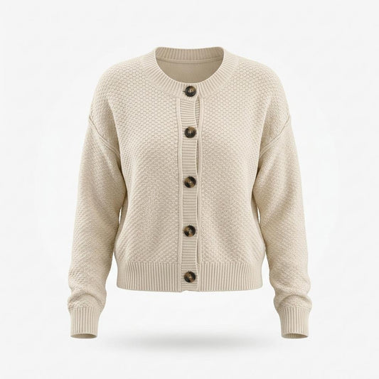 Allsaints Leather - Armin | Textured Button-Front Knit Cardigan Women