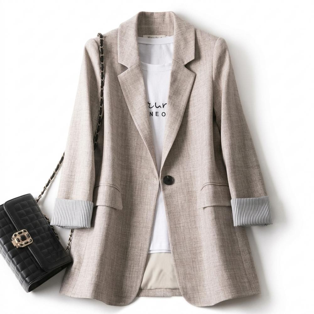 Allsaints Leather - Tasil | Single-Breasted Relaxed-Fit Blazer Women
