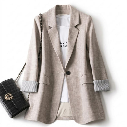 Allsaints Leather - Tasil | Single-Breasted Relaxed-Fit Blazer Women