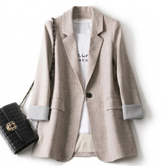 Allsaints Leather - Tasil | Single-Breasted Relaxed-Fit Blazer Women