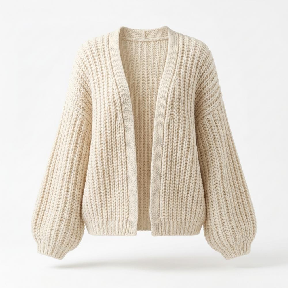 Allsaints Leather - Semar | Rib-Knit Open-Front Knit Cardigan Women