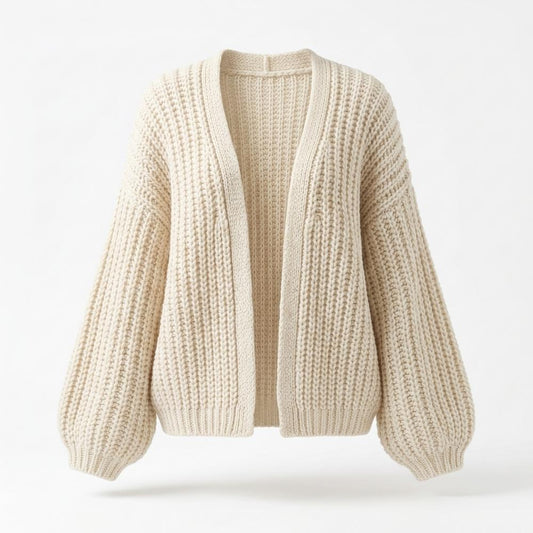 Allsaints Leather - Semar | Rib-Knit Open-Front Knit Cardigan Women