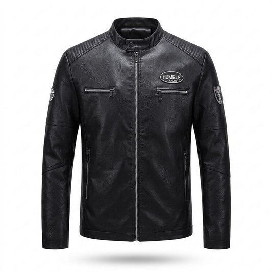 Allsaints Leather - Selor | Quilted Slim Fit Leather Jacket Men