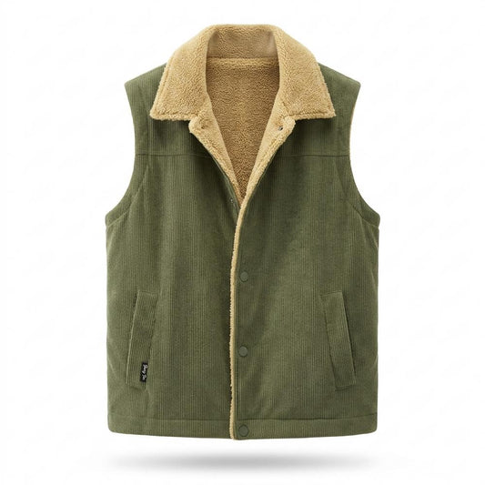 Allsaints Leather - Elnav | Corduroy Lined Vest Men