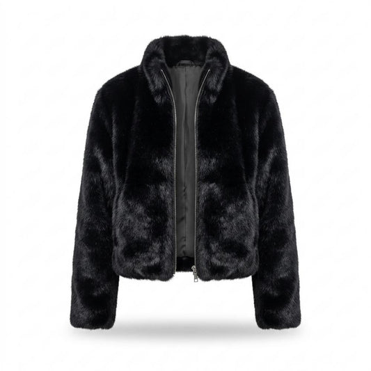 Allsaints Leather - Miver | Faux Fur Zip-Up Jacket Women