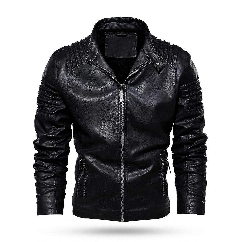 Allsaints Leather - Zasen | Structured Zip-Up Leather Jacket Men