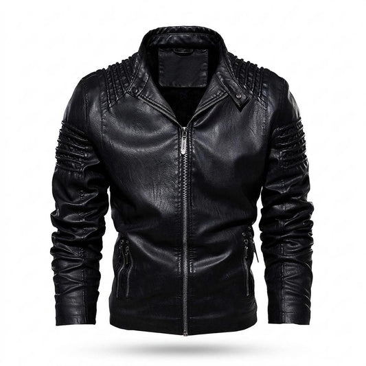 Allsaints Leather - Zasen | Structured Zip-Up Leather Jacket Men