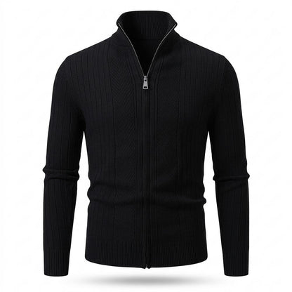Allsaints Leather - Lylen | Zip-Up Ribbed Knit Cardigan Men