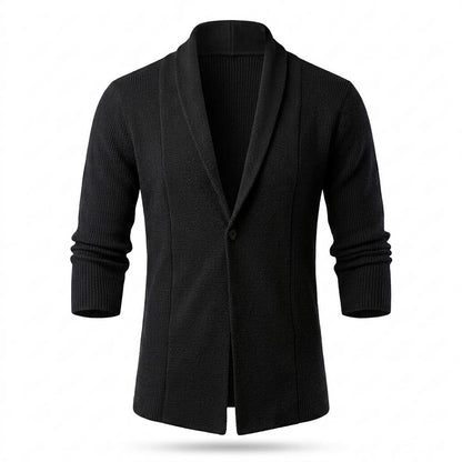 Allsaints Leather - Misan | Shawl Collar Slim Fit Knit Cardigan Men