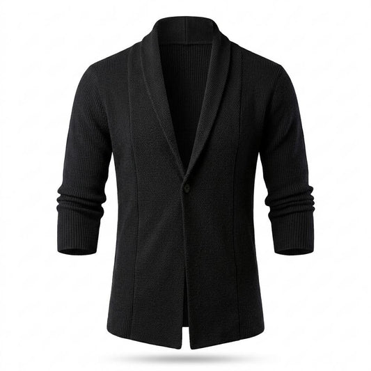 Allsaints Leather - Misan | Shawl Collar Slim Fit Knit Cardigan Men