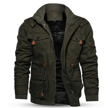 Allsaints Leather - Velen | Fleece-Lined Multi-Pocket Jacket Men