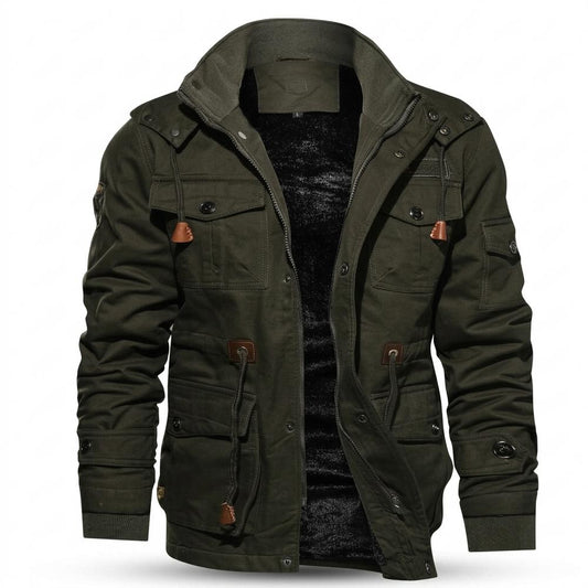 Allsaints Leather - Velen | Fleece-Lined Multi-Pocket Jacket Men