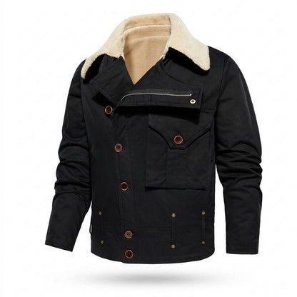 Allsaints Leather - Lamor | Sherpa-Lined Button-Front Jacket Men