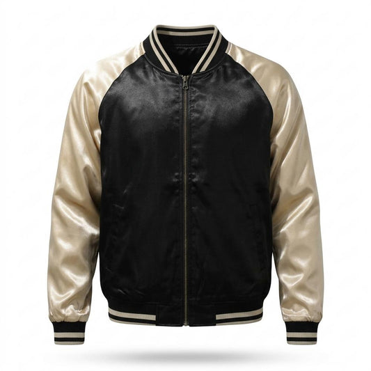 Allsaints Leather - Arsil | Two-Tone Satin Jacket Unisex
