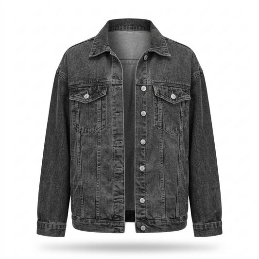 Allsaints Leather - Dator | Oversized Button-Front Denim Jacket Women