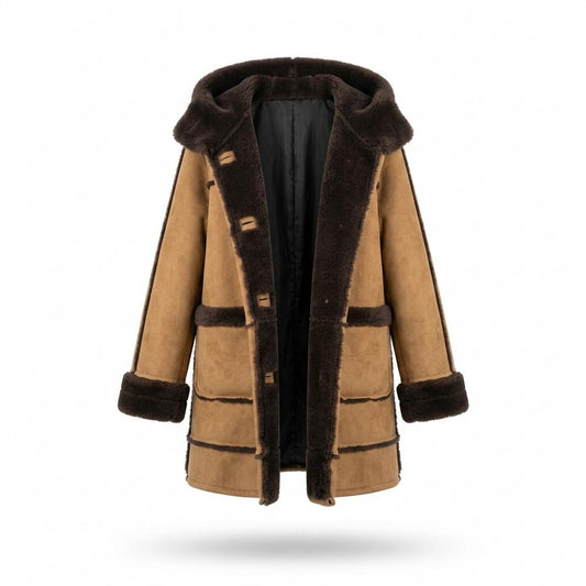 Allsaints Leather - Nevel | Hooded Shearling-Lined Coat Women