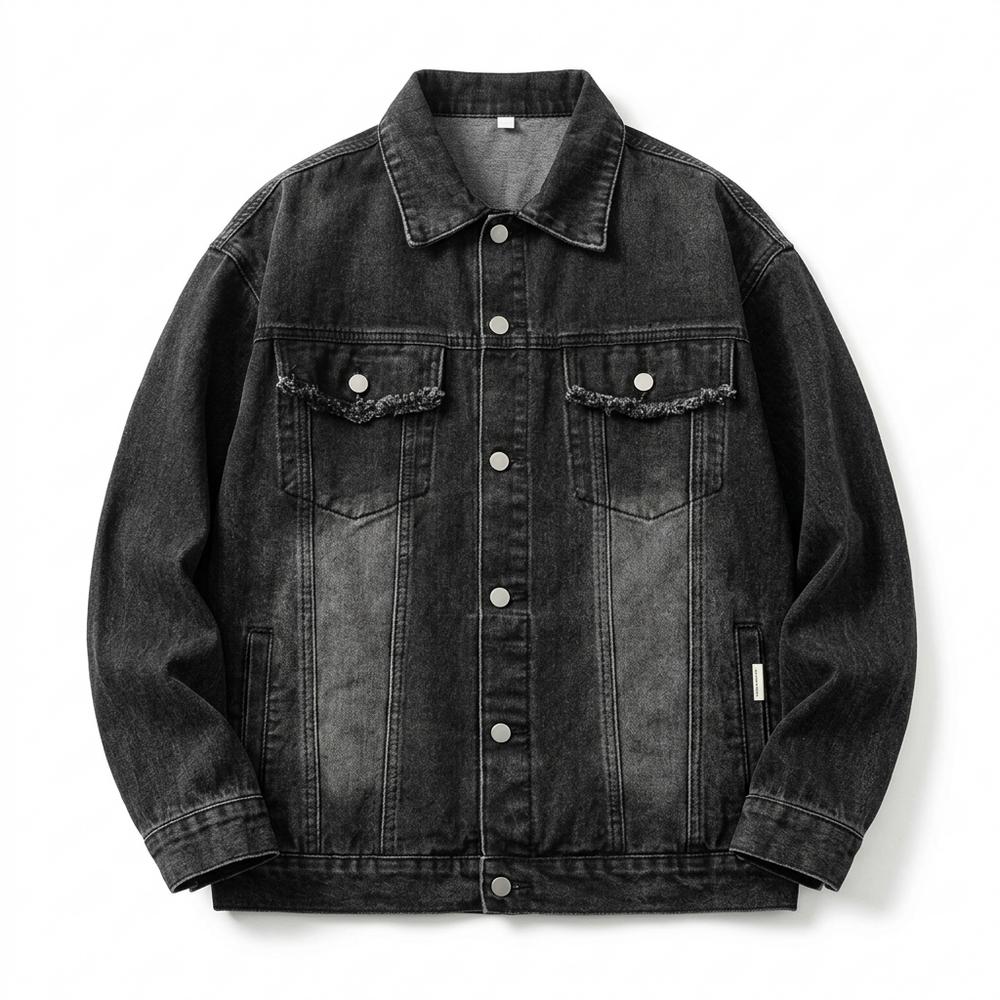 Allsaints Leather - Lenor | Washed Oversized Denim Jacket Unisex