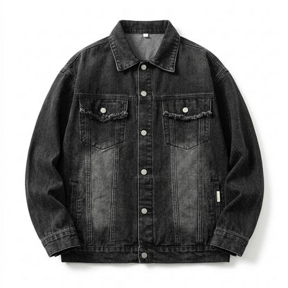 Allsaints Leather - Lenor | Washed Oversized Denim Jacket Unisex