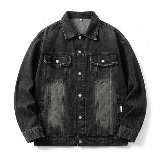 Allsaints Leather - Lenor | Washed Oversized Denim Jacket Unisex