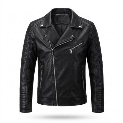 Allsaints Leather - Sesan | Quilted Asymmetrical Leather Jacket Men