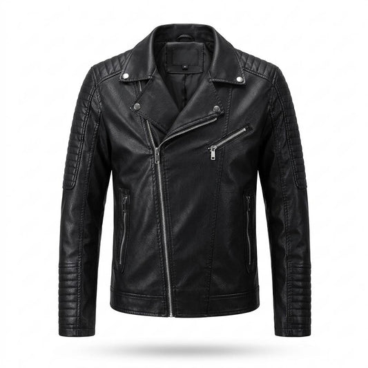 Allsaints Leather - Sesan | Quilted Asymmetrical Leather Jacket Men