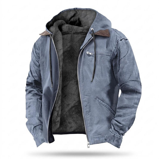 Allsaints Leather - Venal | Fleece-Lined Hooded Jacket Men
