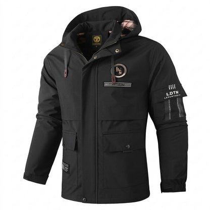 Allsaints Leather - Nerel | Hooded Functional Jacket Men