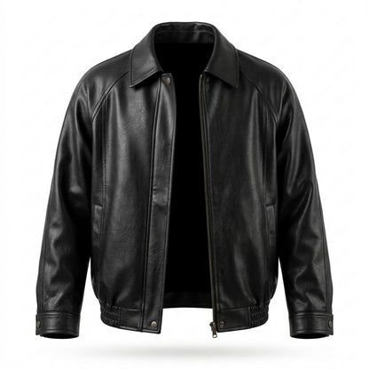 Allsaints Leather - Vesol | Zip-Up Collared Leather Jacket Men