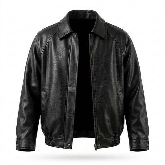 Allsaints Leather - Vesol | Zip-Up Collared Leather Jacket Men