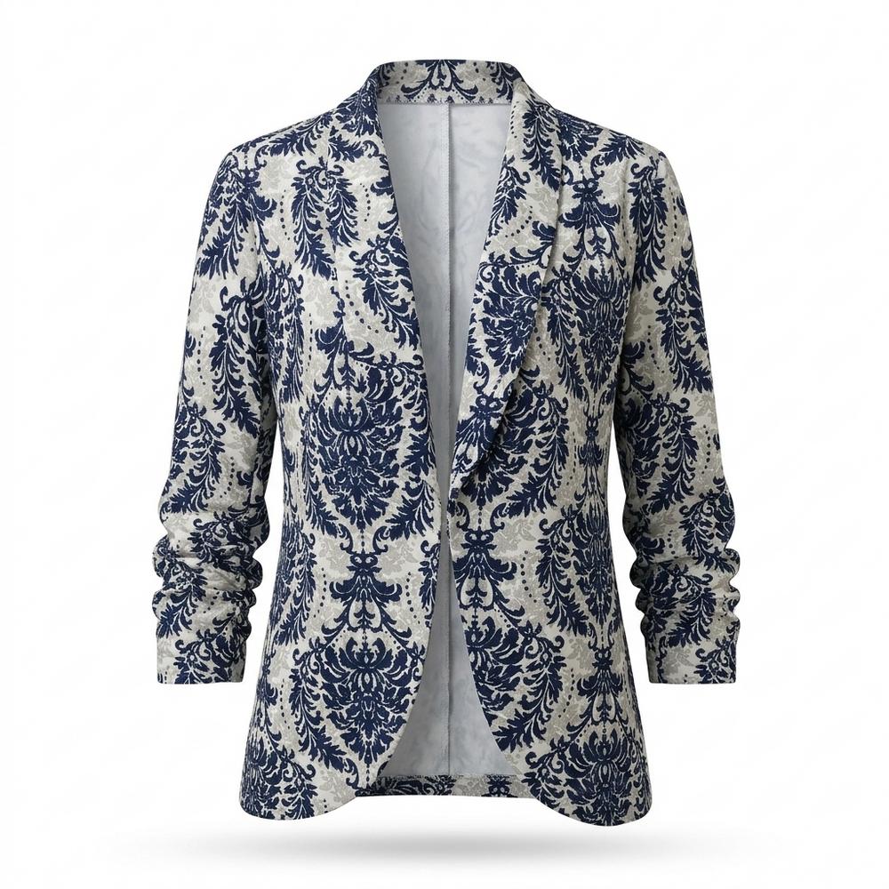 Allsaints Leather - Camin | Patterned Ruched Blazer Women