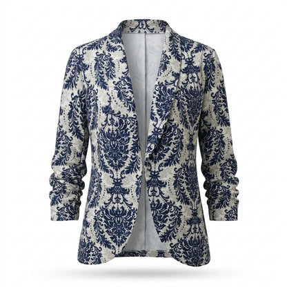 Allsaints Leather - Camin | Patterned Ruched Blazer Women
