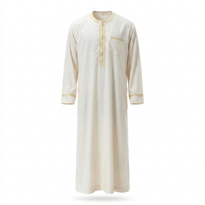 Allsaints Leather - Yehum | Embroidered Half-Zip Tunic Men