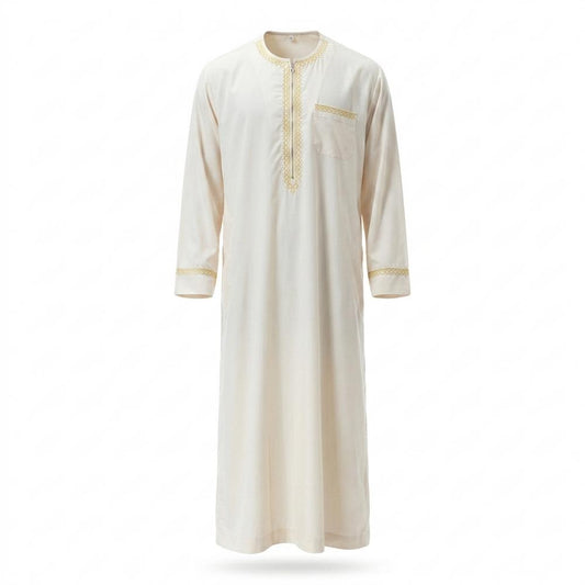 Allsaints Leather - Yehum | Embroidered Half-Zip Tunic Men
