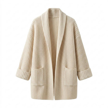 Allsaints Leather - Zelin | Rib-Knit Shawl-Collar Knit Cardigan Women