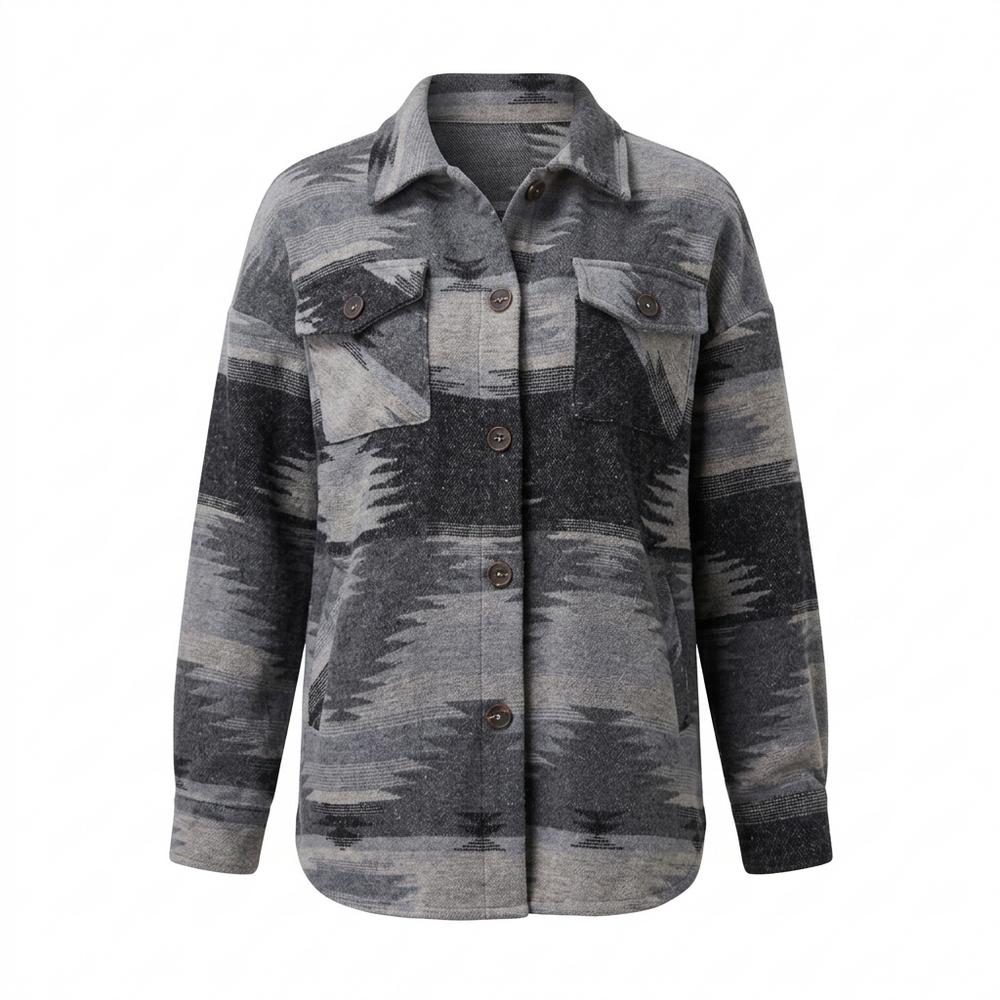 Allsaints Leather - Yorev | Patterned Button-Down Jacket Women