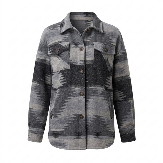 Allsaints Leather - Yorev | Patterned Button-Down Jacket Women