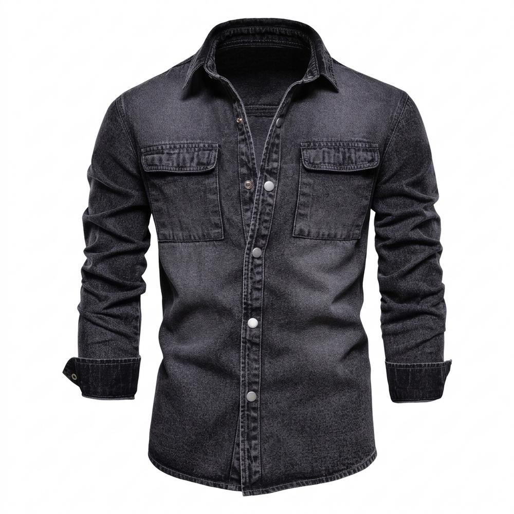 Allsaints Leather - Lesel | Washed Button-Up Shirt Men