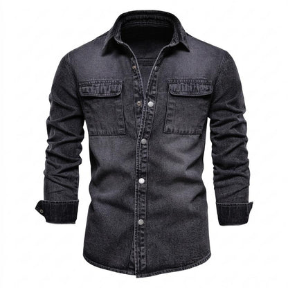Allsaints Leather - Lesel | Washed Button-Up Shirt Men