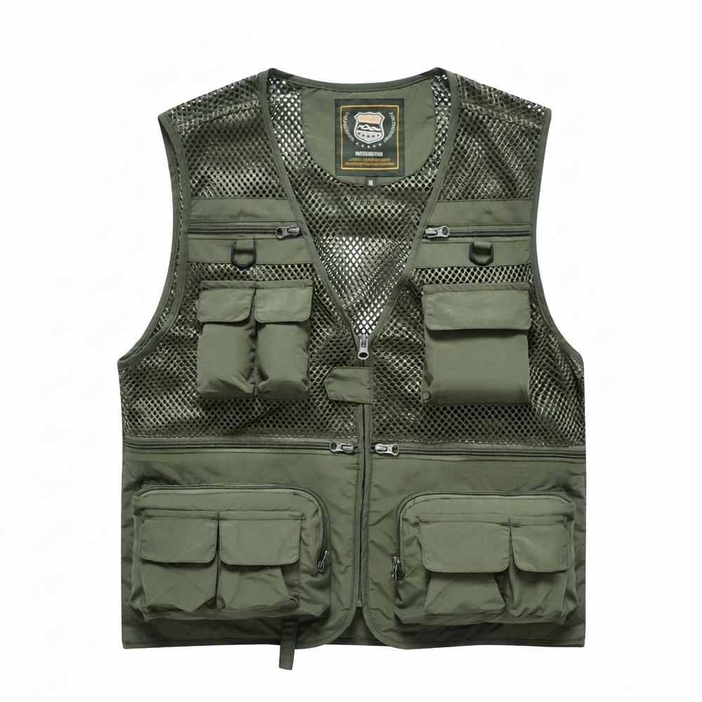 Allsaints Leather - Masan | Mesh Multi-Pocket Vest Men