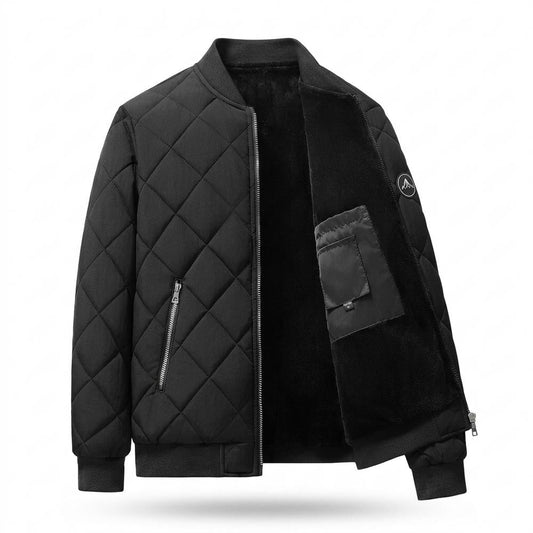Allsaints Leather - Alnav | Quilted Fleece-Lined Jacket Men