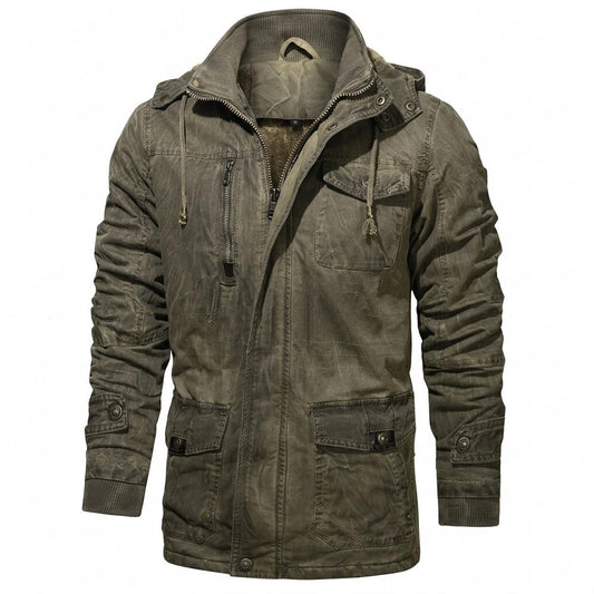 Allsaints Leather - Carel | Lined Hooded Jacket Men