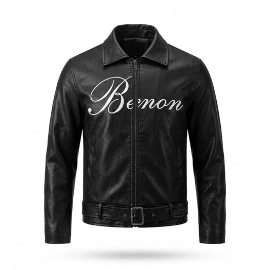 Allsaints Leather - Lemar | Zippered Belted Leather Jacket Men