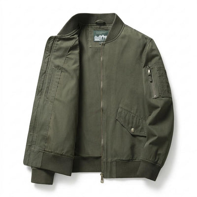 Allsaints Leather - Zaser | Zip-Up Ribbed-Collar Jacket Men