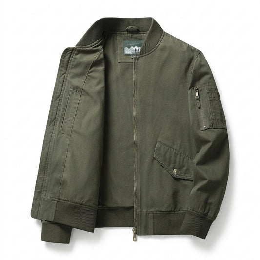 Allsaints Leather - Zaser | Zip-Up Ribbed-Collar Jacket Men