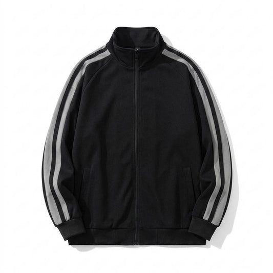 Allsaints Leather - Vikar | Zip-Up Striped Jacket Men