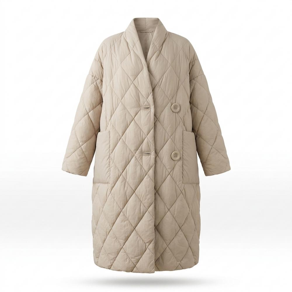Allsaints Leather - Almin | Quilted Relaxed-Fit Coat Women