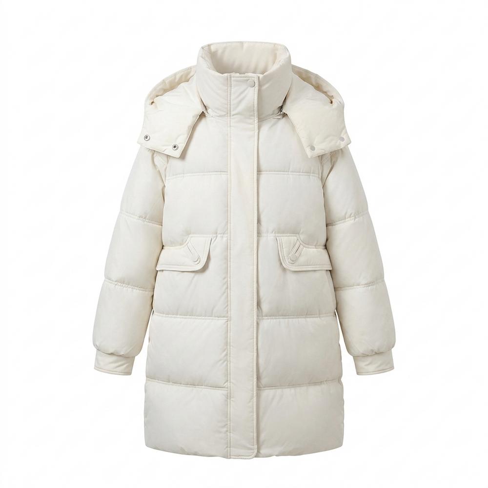 Allsaints Leather - Velev | Padded Hooded Coat Women