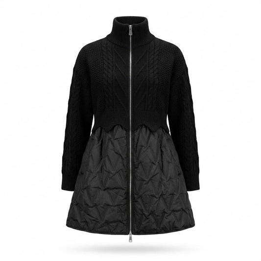 Allsaints Leather - Vavar | Mixed-Media Quilted Jacket Women