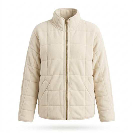 Allsaints Leather - Rimar | Quilted Fleece Jacket Women
